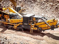 Fabo FTI-130s Tracked Impact Crusher with Vibrating Screen